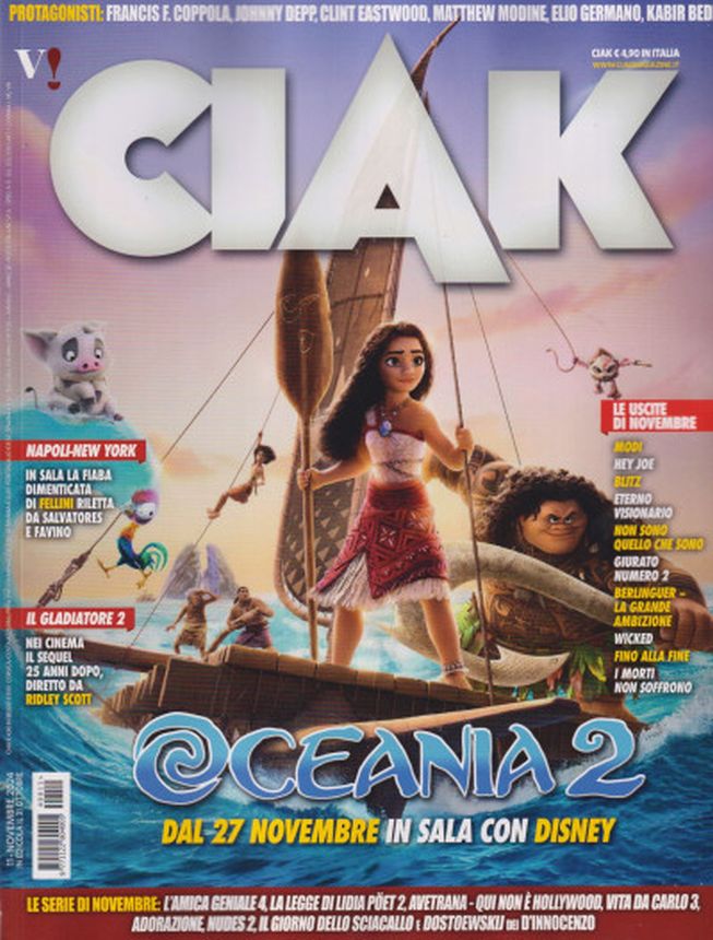 CIAK magazine side cover  November 2024