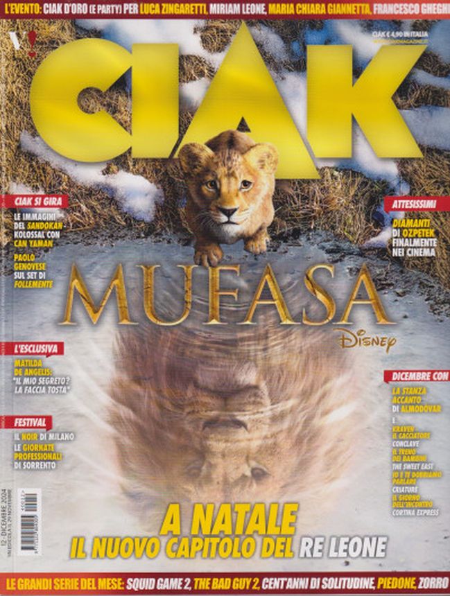 CIAK magazine side cover  December 2024