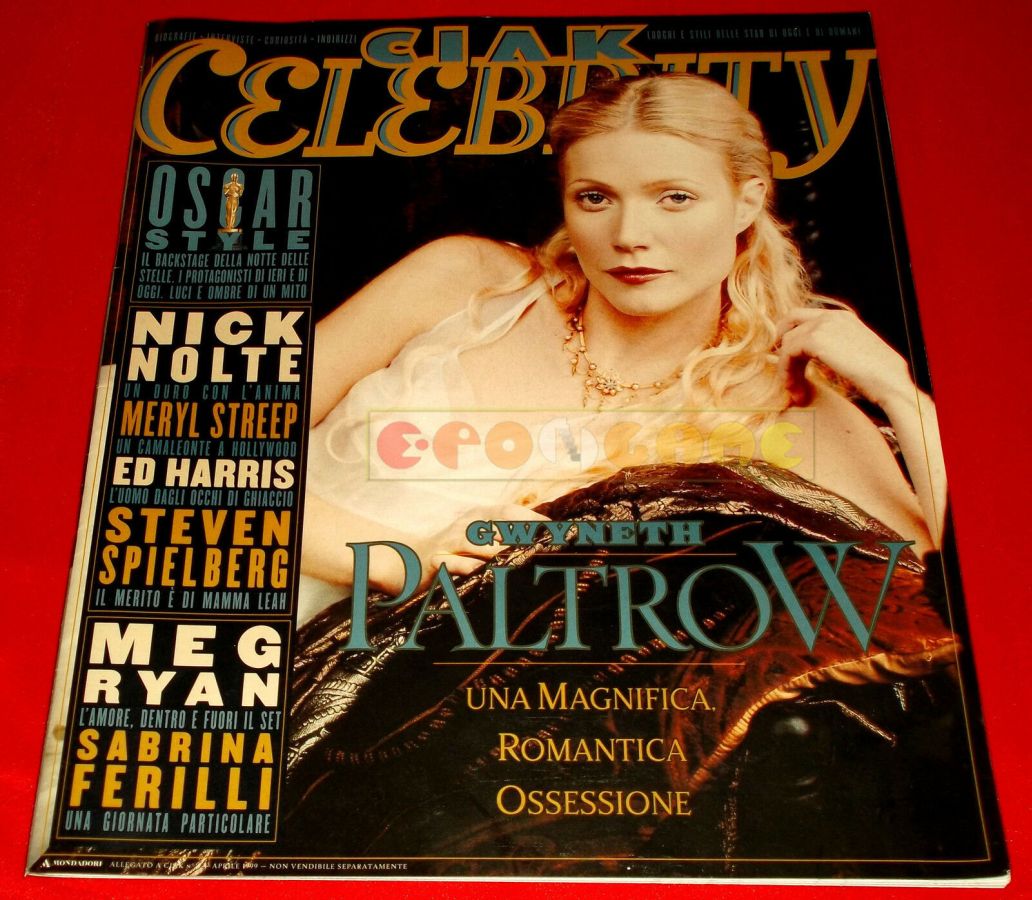 CIAK CELEBRITY magazine side cover Issue 4 April 1999