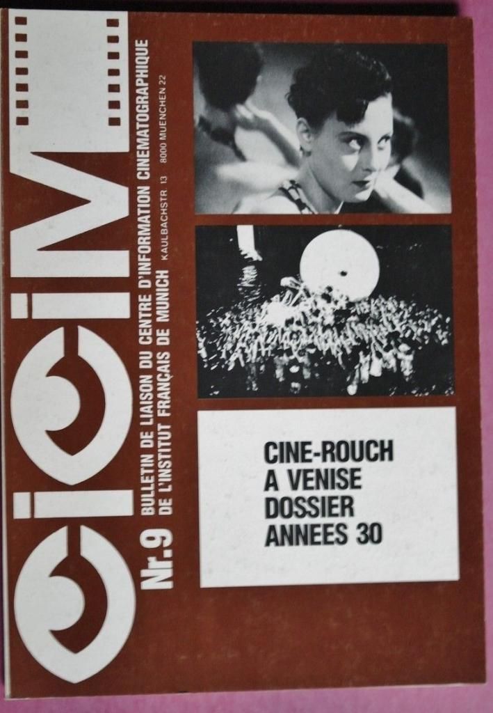 CICIM magazine side cover Issue 9 November 1984