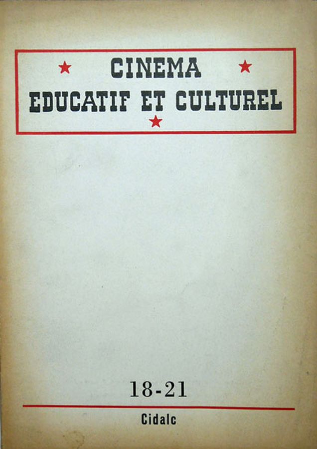 CINEMA EDUCATIF ET CULTUREL magazine side cover Issue 18-21   1961