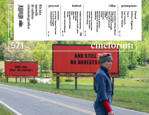 CINEFORUM magazine side cover Issue 571  January/February 2018