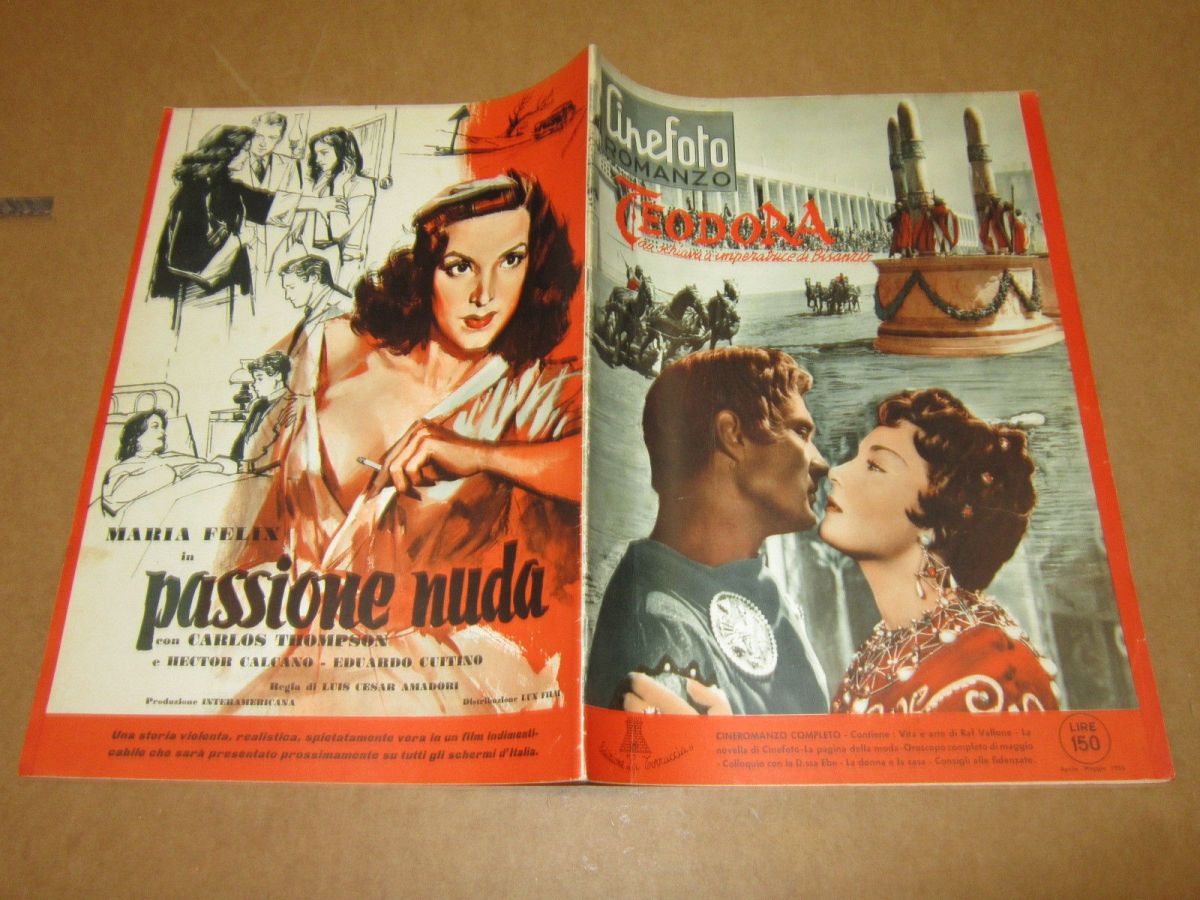 CINEFOTO ROMANZO magazine side cover  April/May 1955