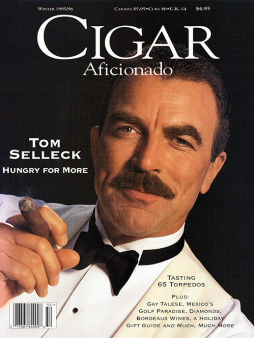 CIGAR AFICIONADO magazine side cover Winter 1995