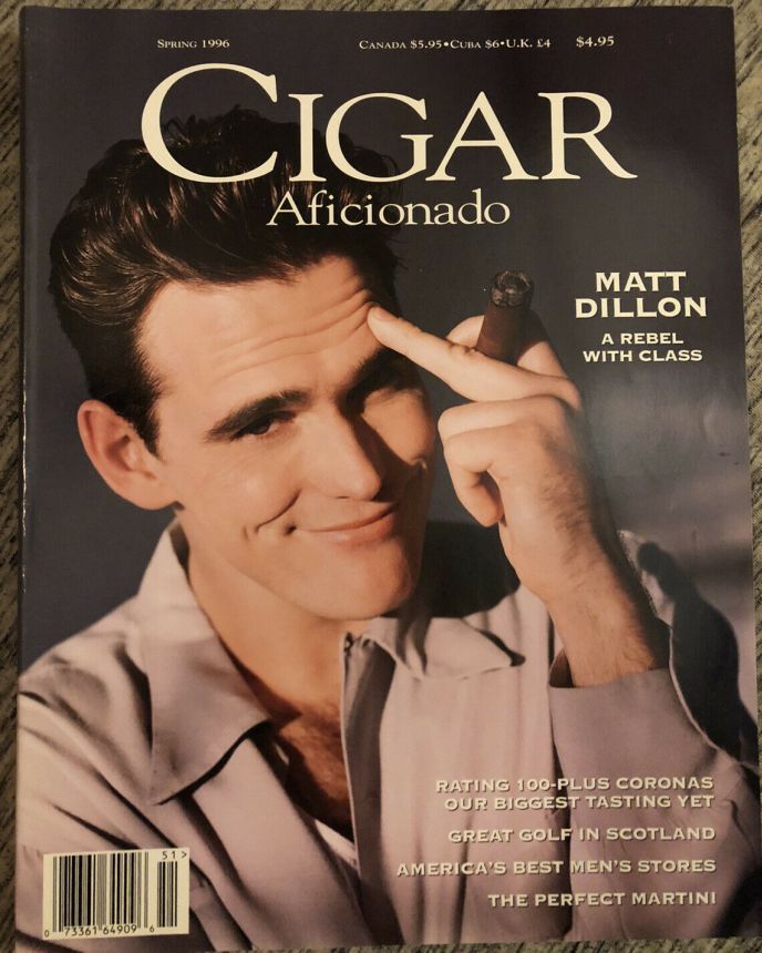 CIGAR AFICIONADO magazine side cover Spring 1996