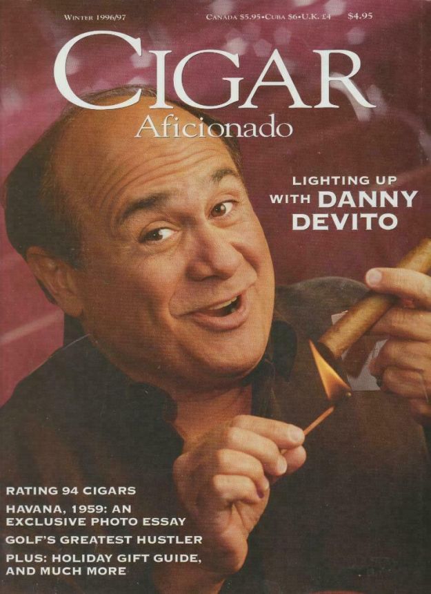 CIGAR AFICIONADO magazine side cover Winter 1996