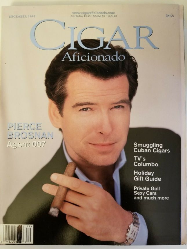 CIGAR AFICIONADO magazine side cover  December 1997