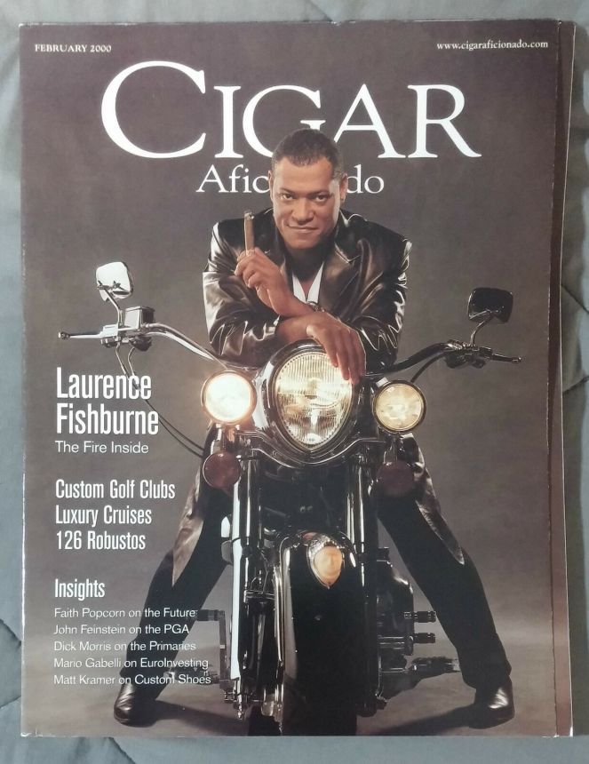CIGAR AFICIONADO magazine side cover  February 2000