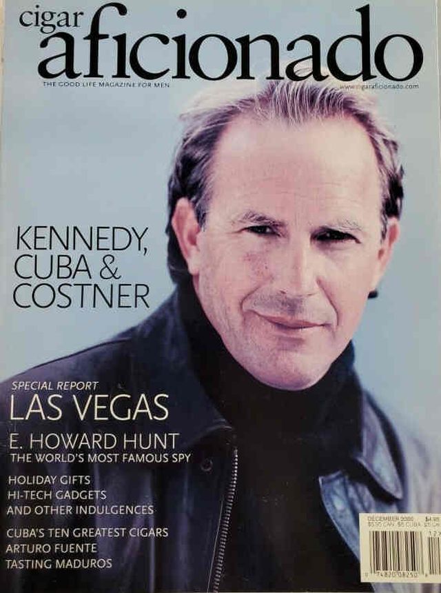 CIGAR AFICIONADO magazine side cover  December 2000