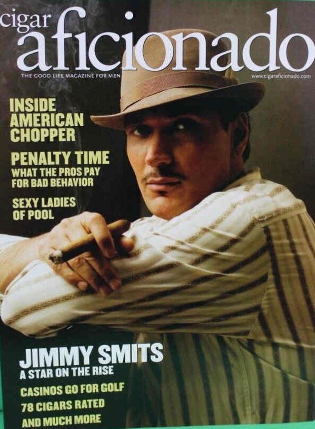 CIGAR AFICIONADO magazine side cover  June 2005