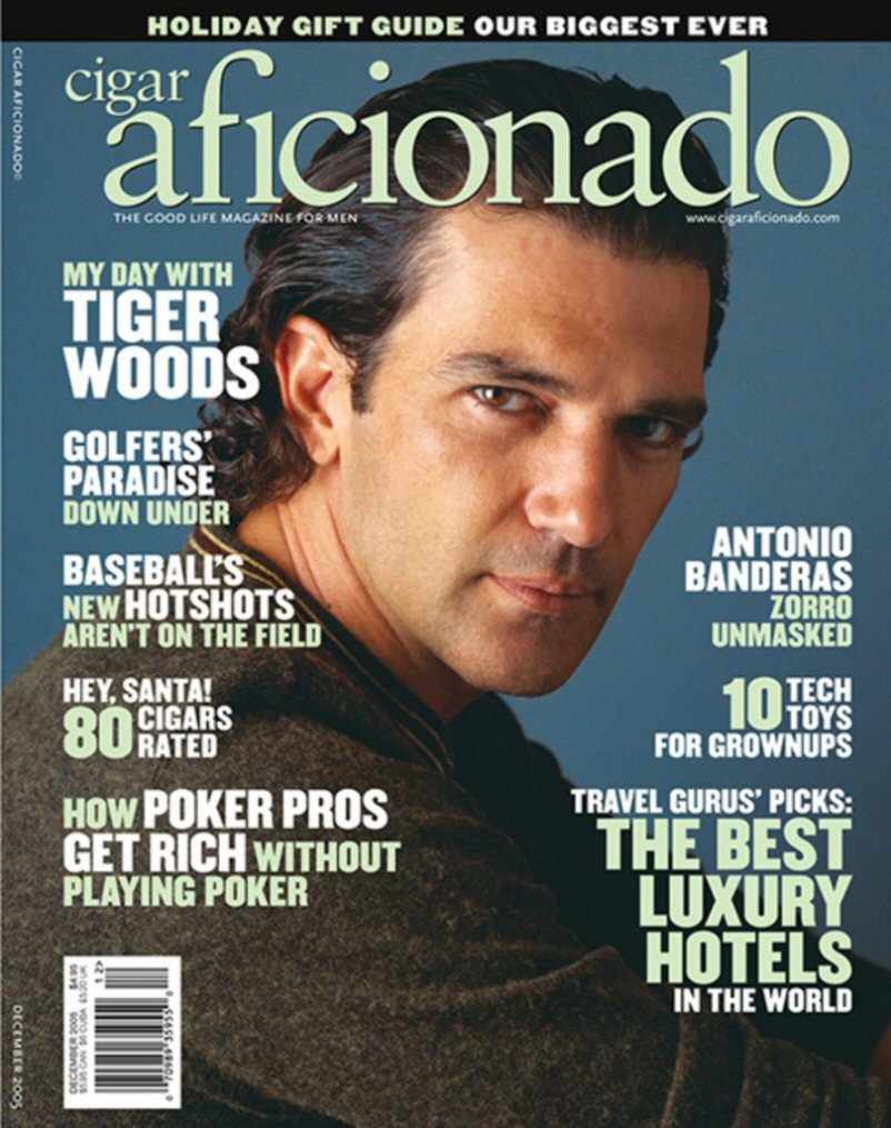 CIGAR AFICIONADO magazine side cover  November/December 2005