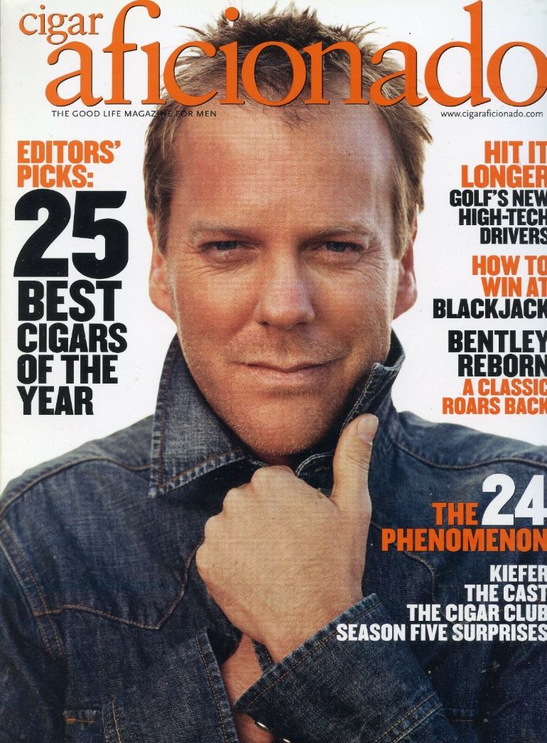 CIGAR AFICIONADO magazine side cover  January/February 2006