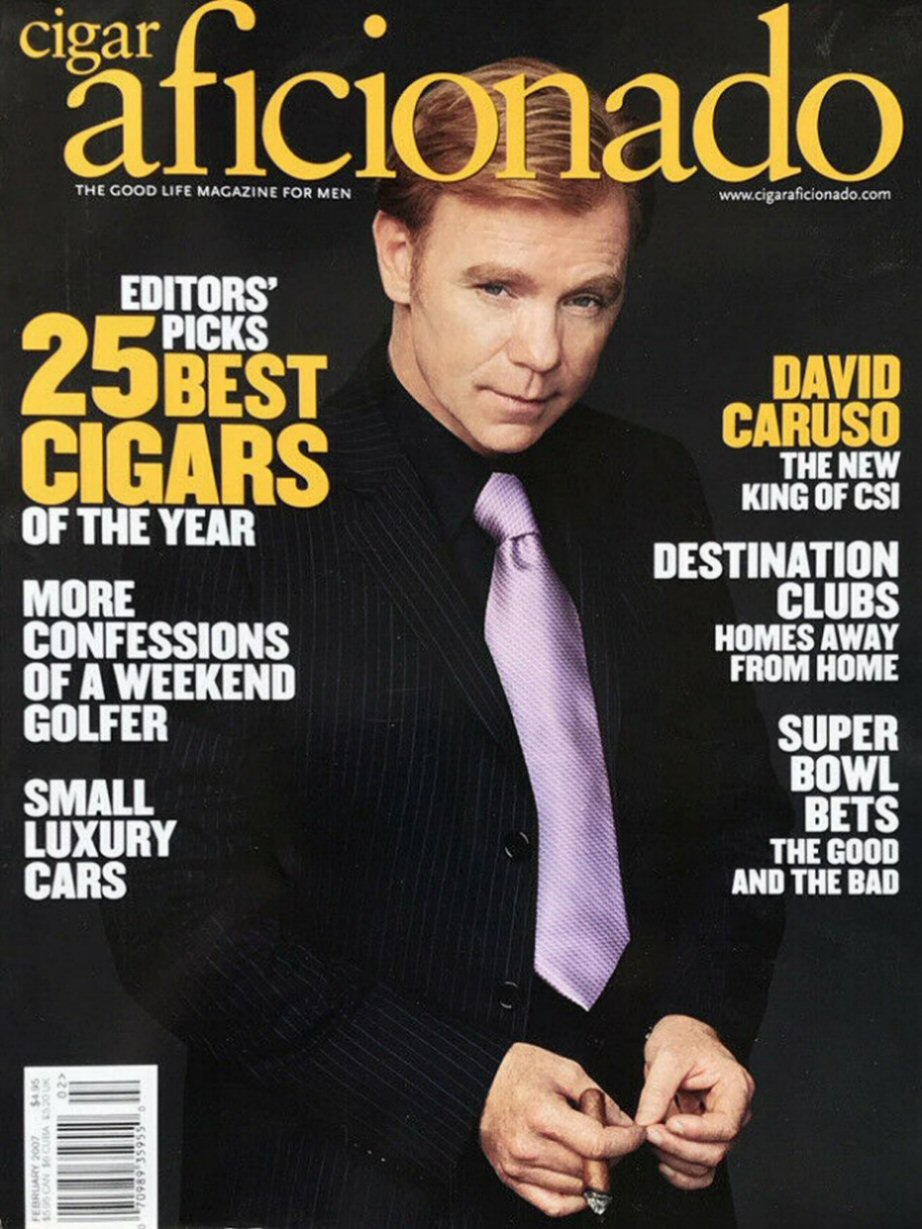 CIGAR AFICIONADO magazine side cover  January/February 2007