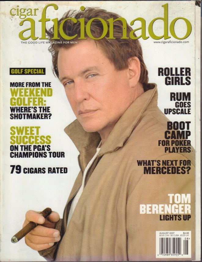 CIGAR AFICIONADO magazine side cover  August 2007