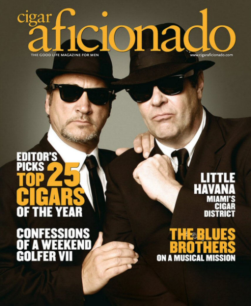 CIGAR AFICIONADO magazine side cover  January/February 2008