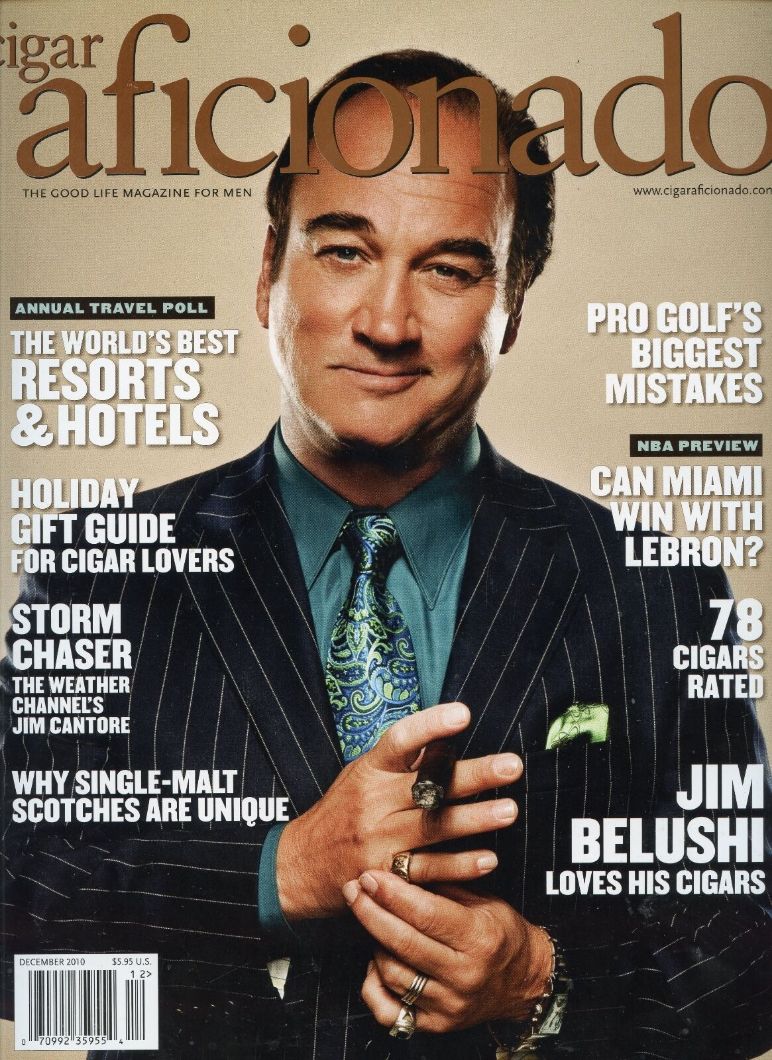 CIGAR AFICIONADO magazine side cover  November/December 2010