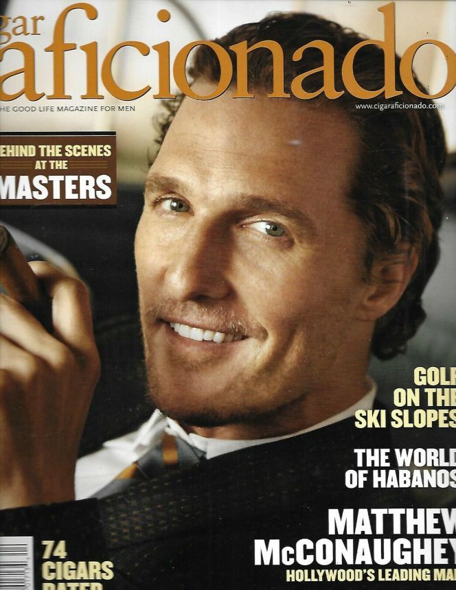 CIGAR AFICIONADO magazine side cover  April 2011