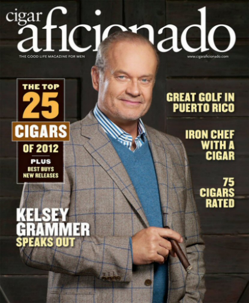 CIGAR AFICIONADO magazine side cover  January/February 2013