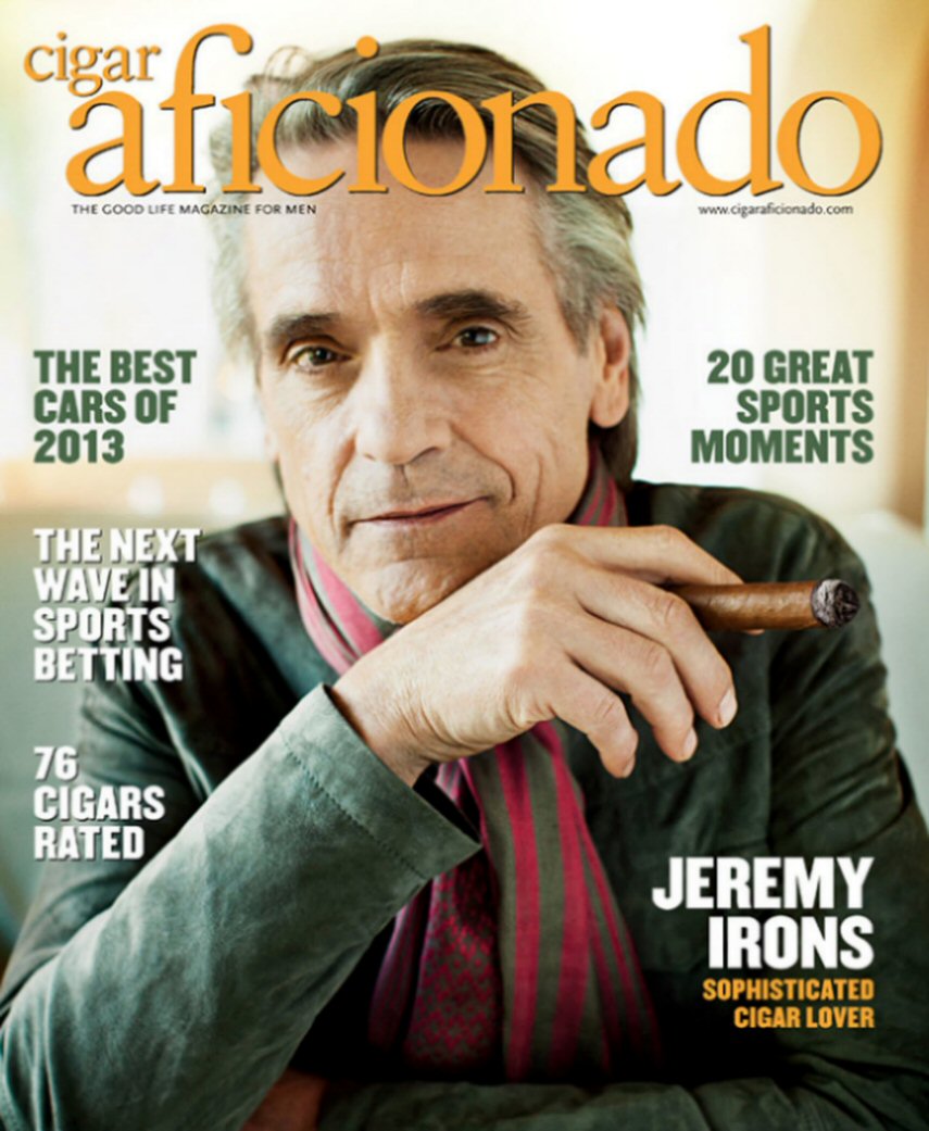 CIGAR AFICIONADO magazine side cover  March/April 2013