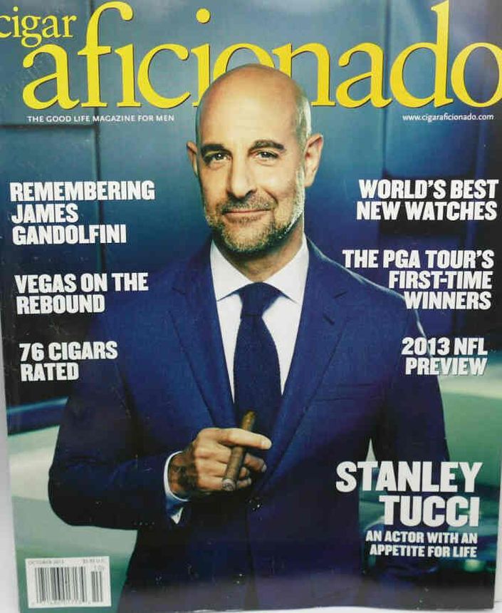 CIGAR AFICIONADO magazine side cover  October 2013