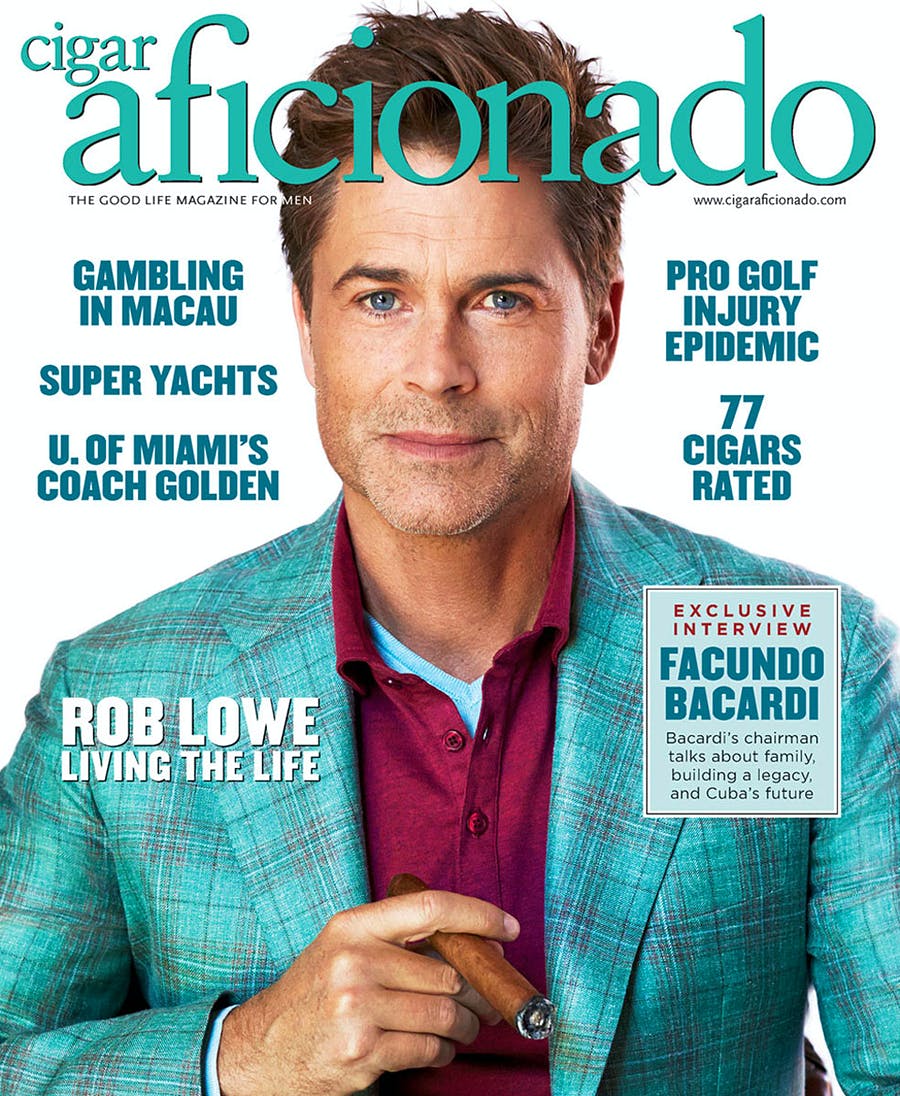 CIGAR AFICIONADO magazine side cover  July/August 2014