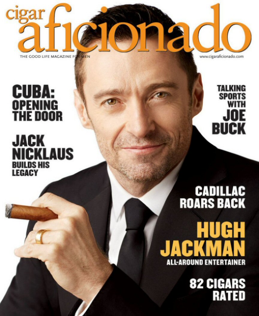 CIGAR AFICIONADO magazine side cover  March/April 2015