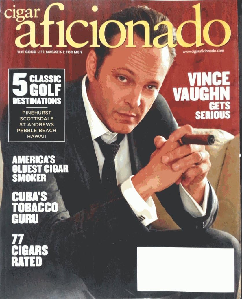 CIGAR AFICIONADO magazine side cover  August 2015