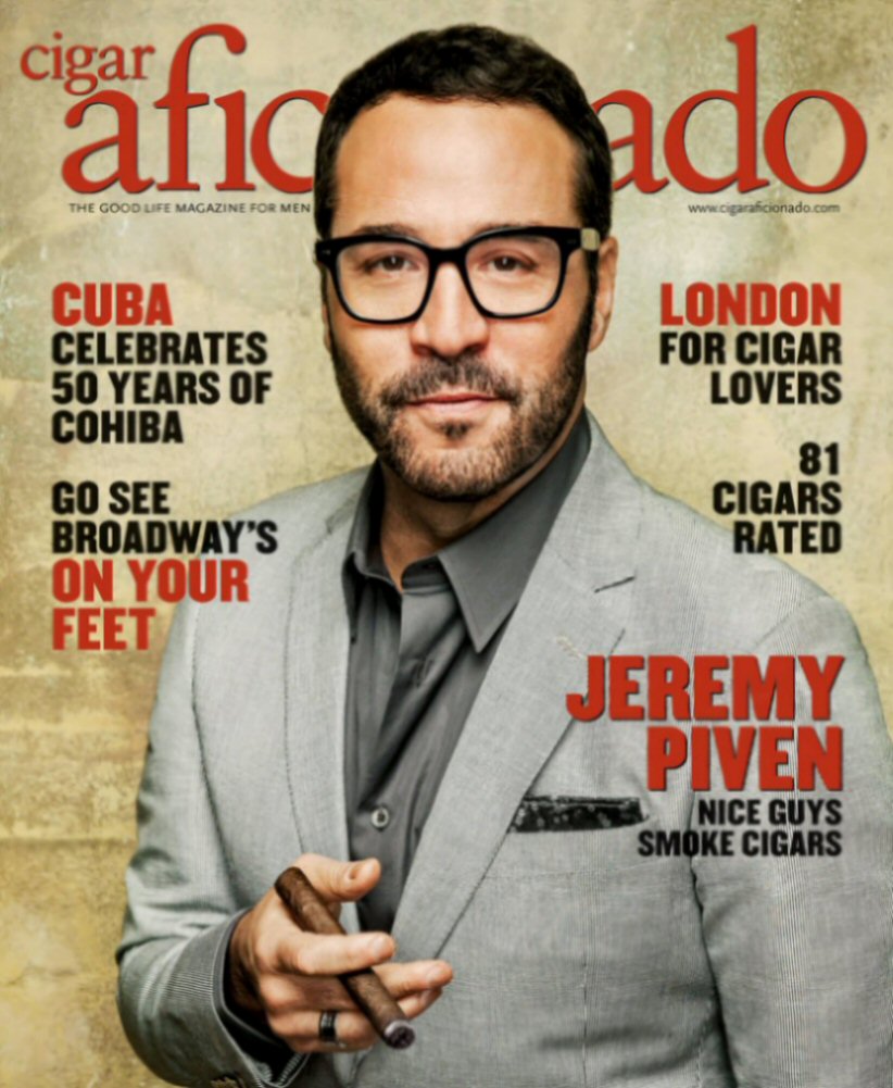CIGAR AFICIONADO magazine side cover  March/April 2016