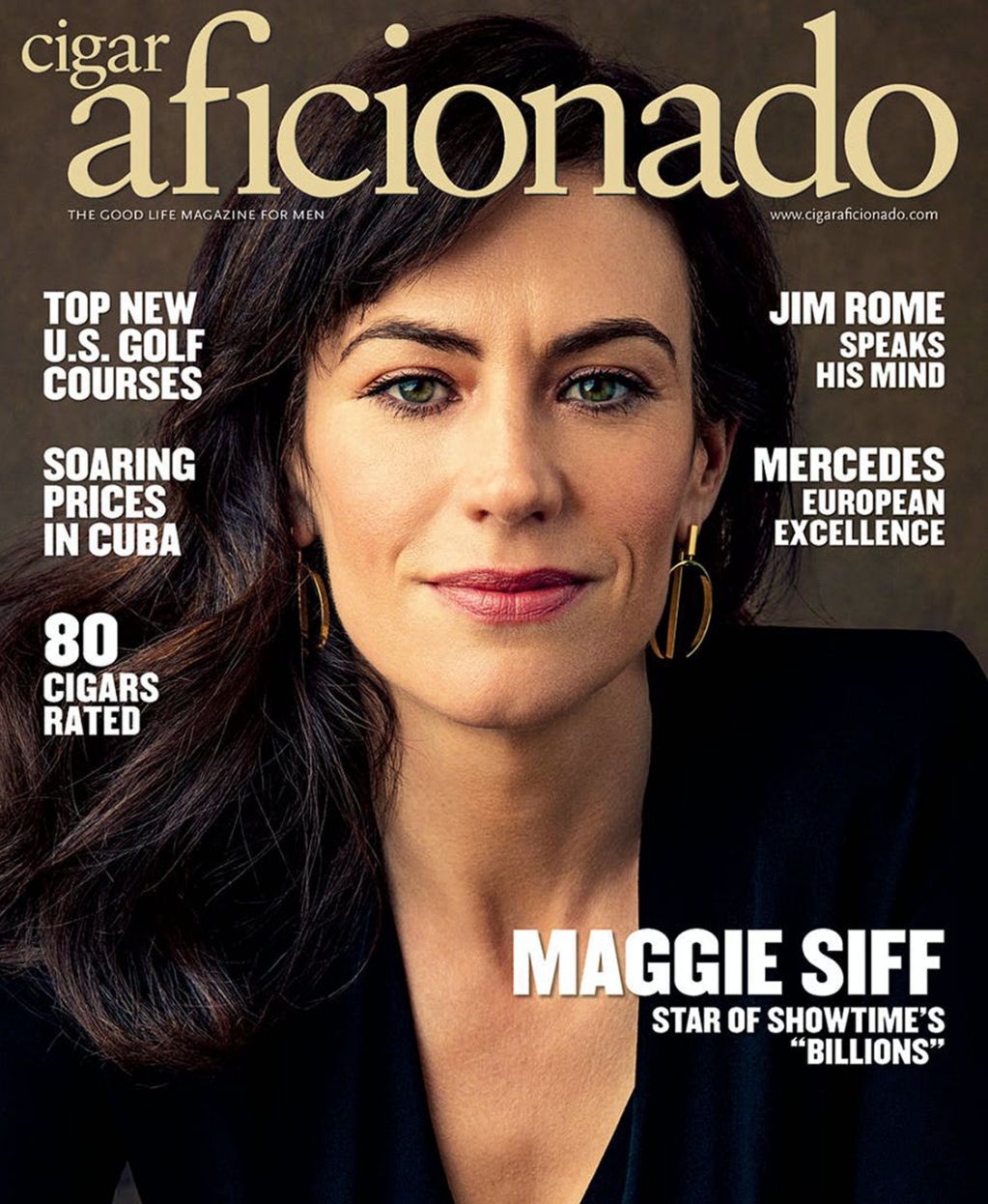 CIGAR AFICIONADO magazine side cover  July/August 2017