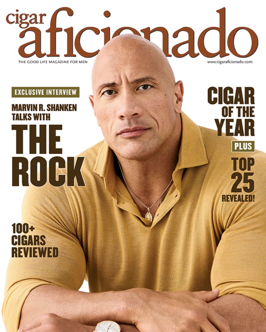 CIGAR AFICIONADO magazine side cover  January/February 2021