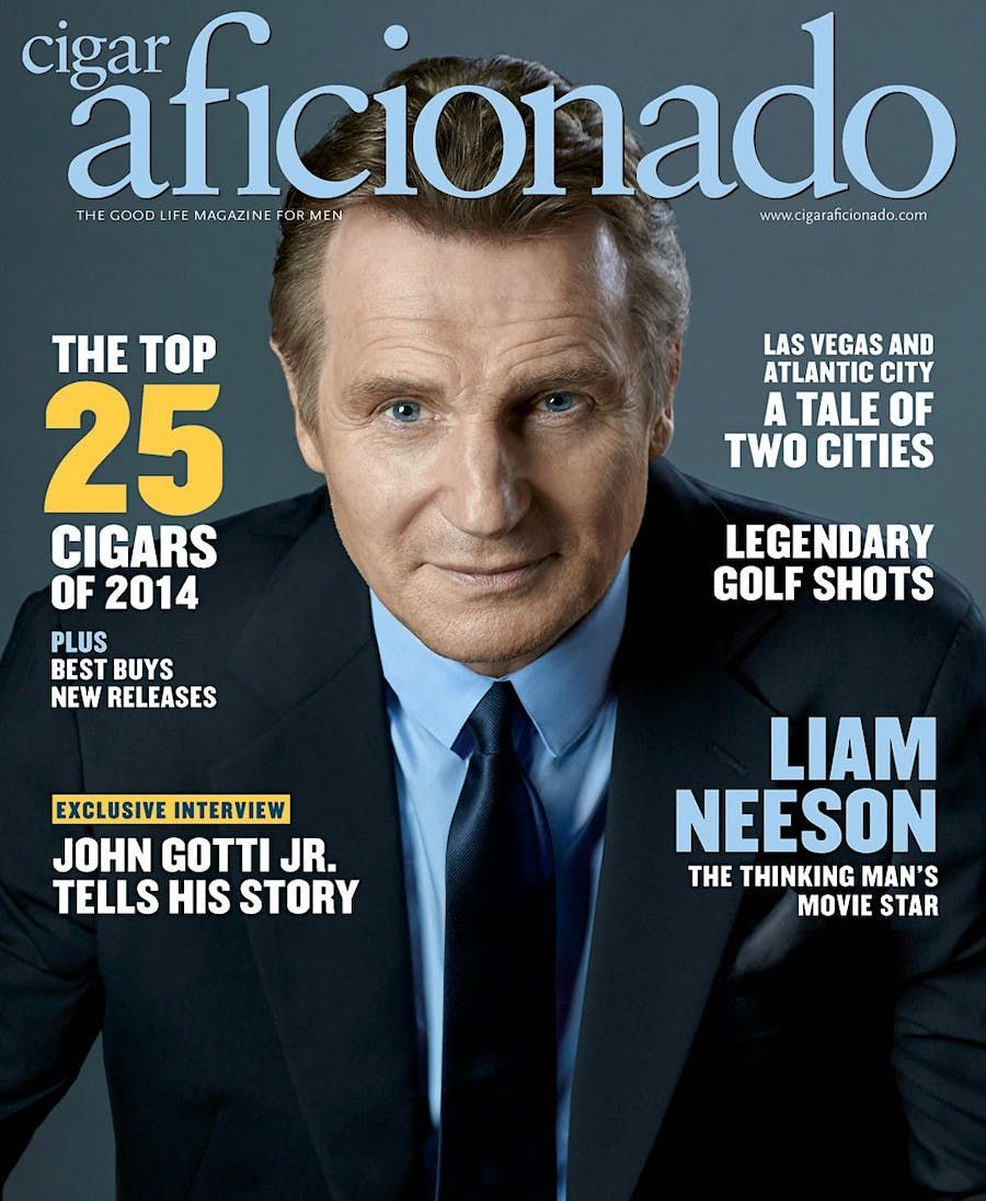 CIGAR AFICIONADO magazine side cover  January 2015