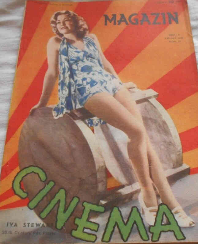 CINEMA MAGAZIN (Yu) magazine side cover  June 1939