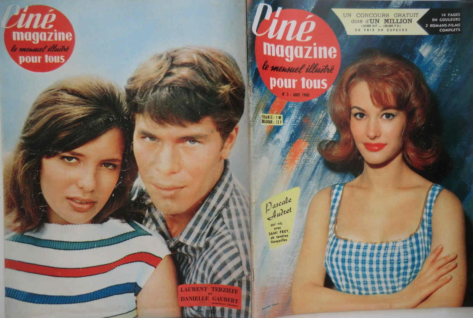 CINE MAGAZINE POUR TOUS magazine side cover Issue 3 August 1960