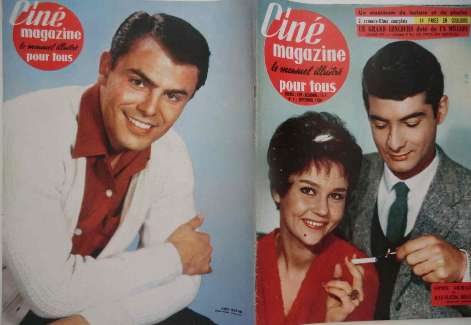 CINE MAGAZINE POUR TOUS magazine side cover Issue 4 September 1960