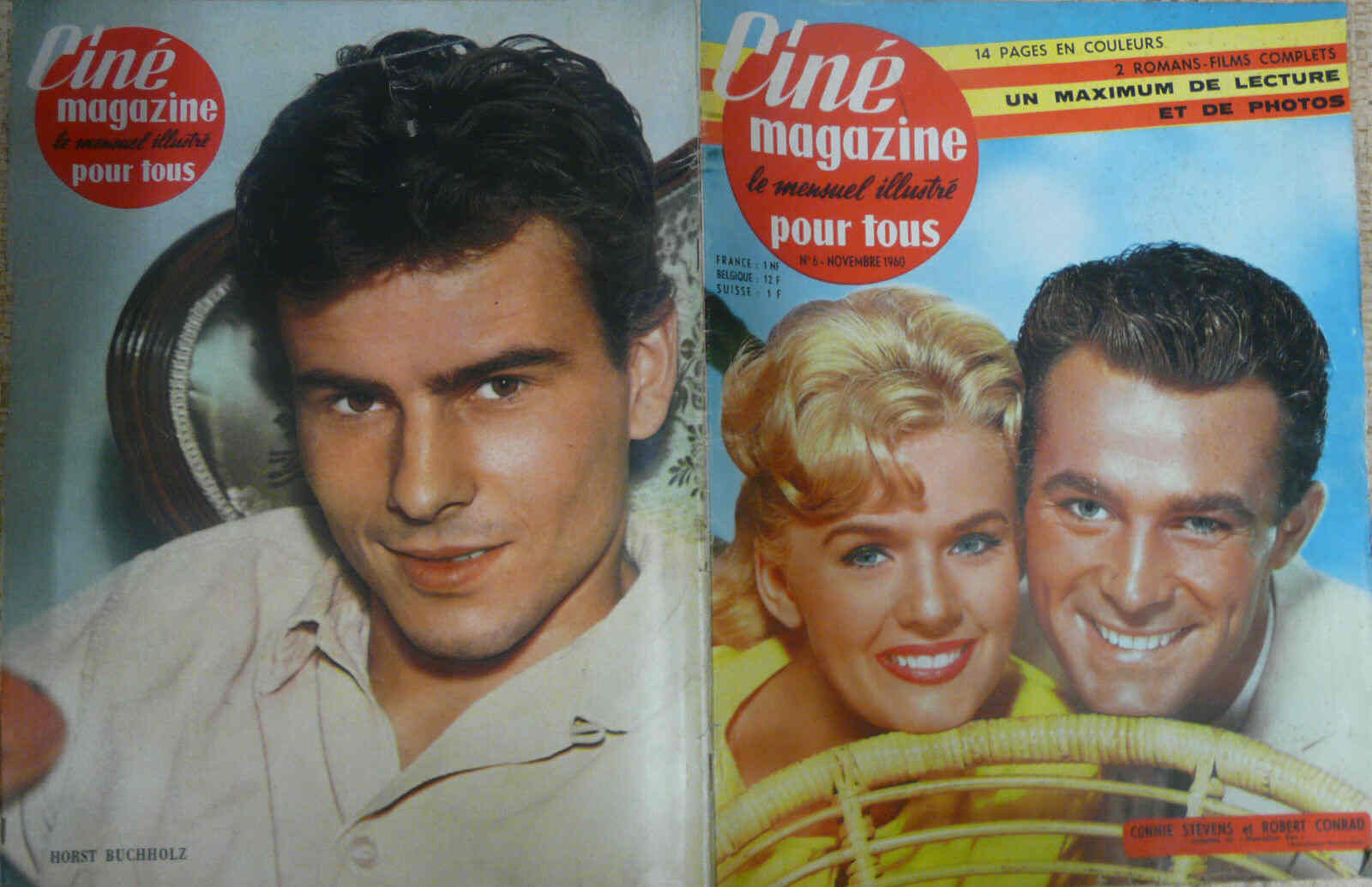 CINE MAGAZINE POUR TOUS magazine side cover Issue 6 November 1960