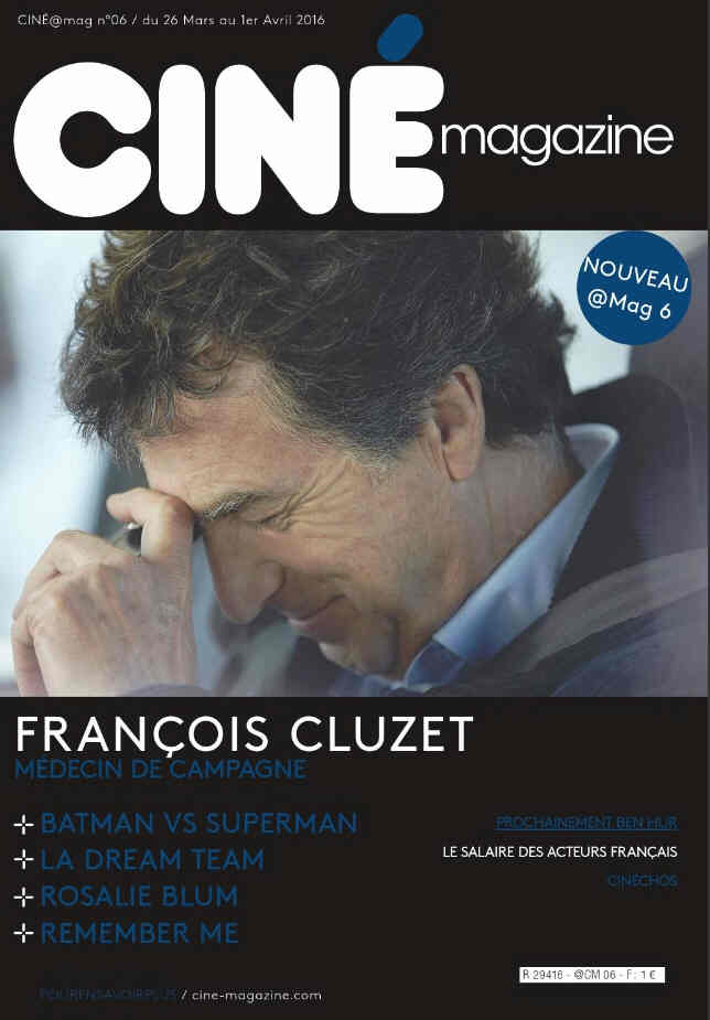 CINE MAGAZINE (Fr) magazine side cover Issue 6 26 March 2016