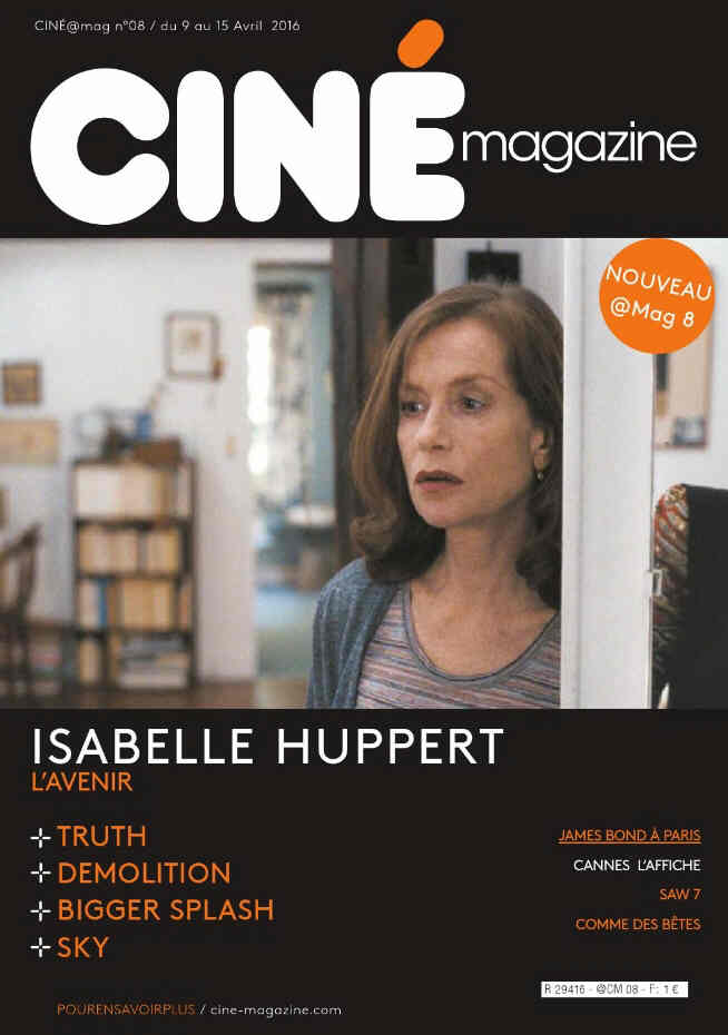 CINE MAGAZINE (Fr) magazine side cover Issue 8 9 April 2016