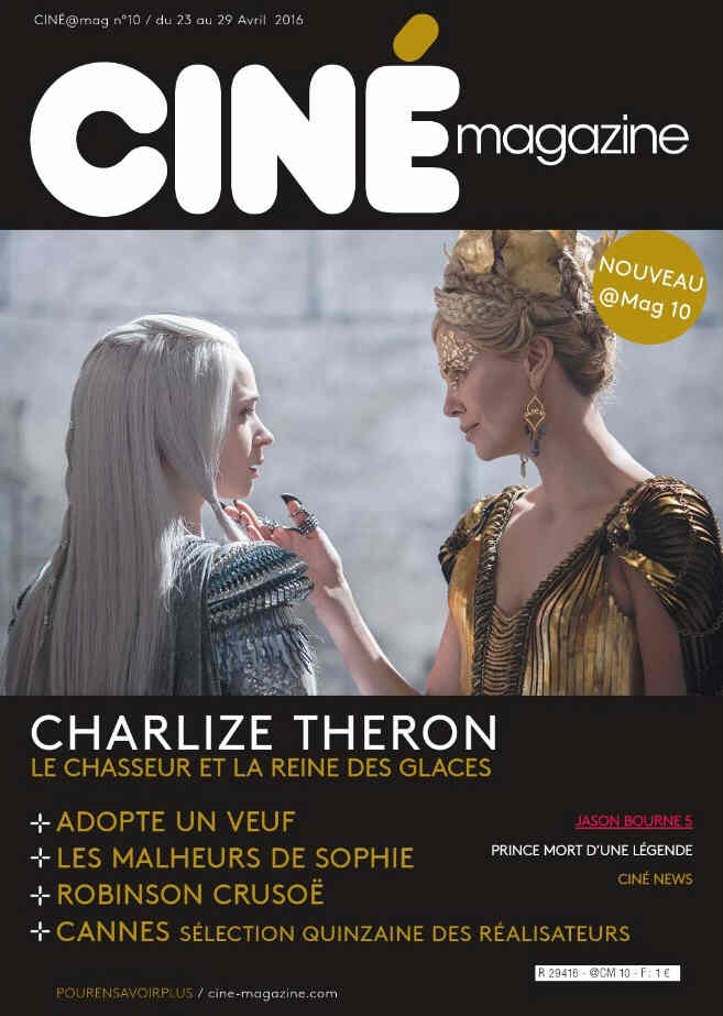 CINE MAGAZINE (Fr) magazine side cover Issue 10 23 April 2016