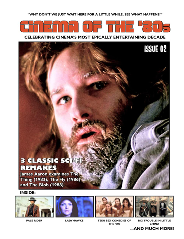 CINEMA OF THE EIGHTIES magazine side cover Issue 2  January 2023