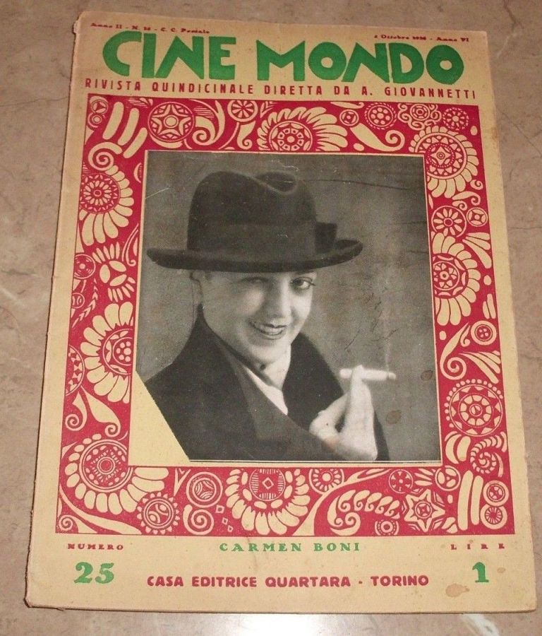 CINE MONDO magazine side cover Issue 25 2 October 1928