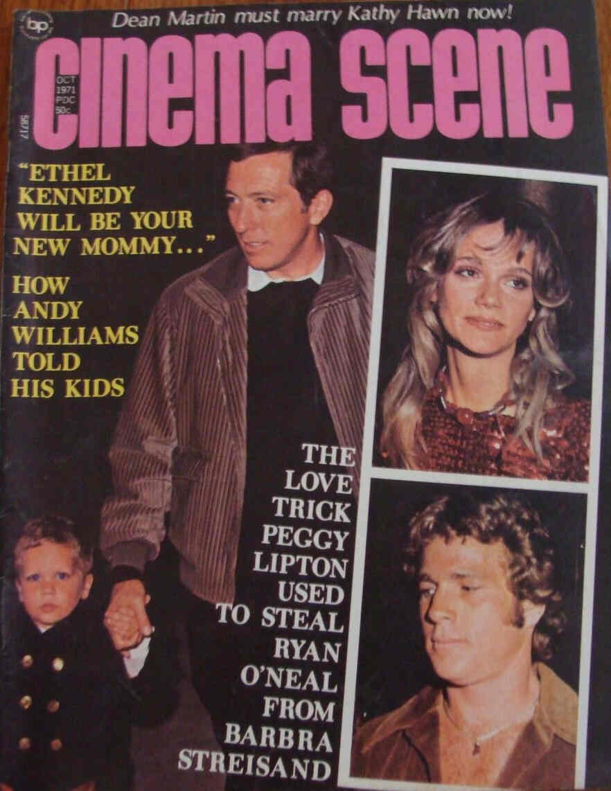 CINEMA SCENE magazine side cover October 1971