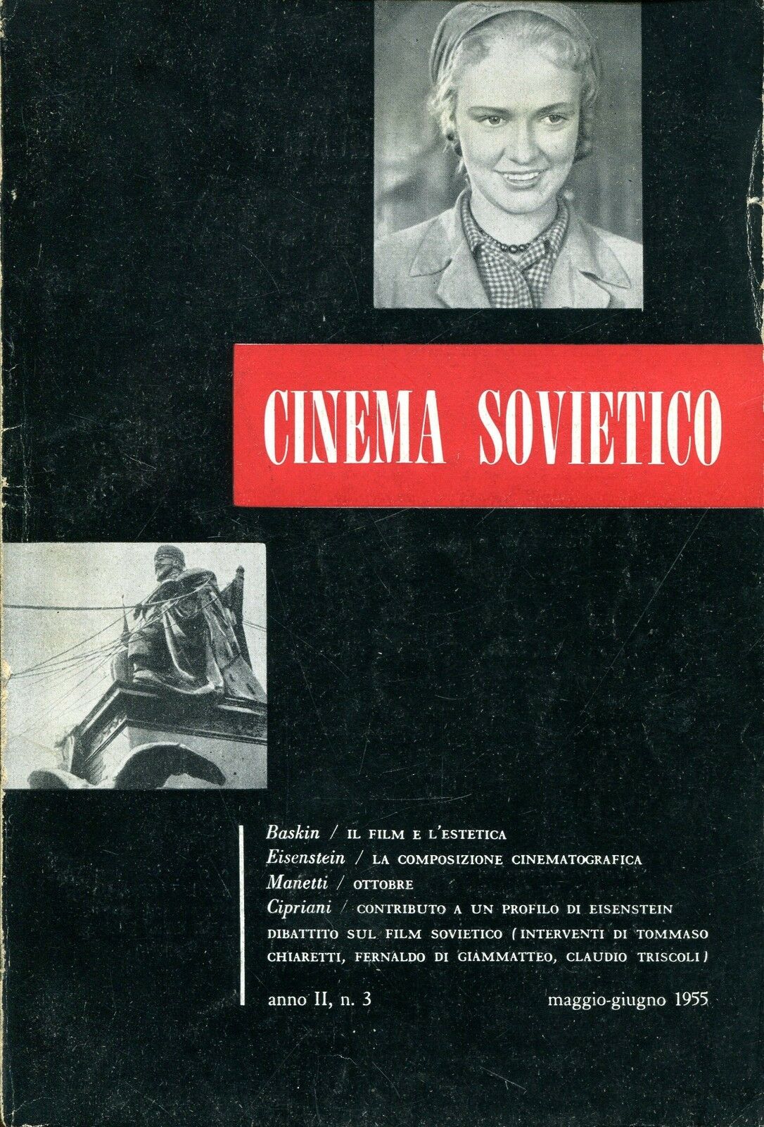 CINEMA SOVIETICO magazine side cover May/June 1955