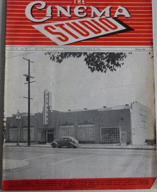 CINEMA STUDIO | THE magazine side cover 28 September 1949