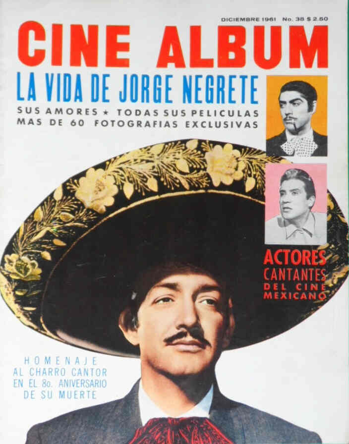 CINE ALBUM magazine side cover Issue 38 December 1961