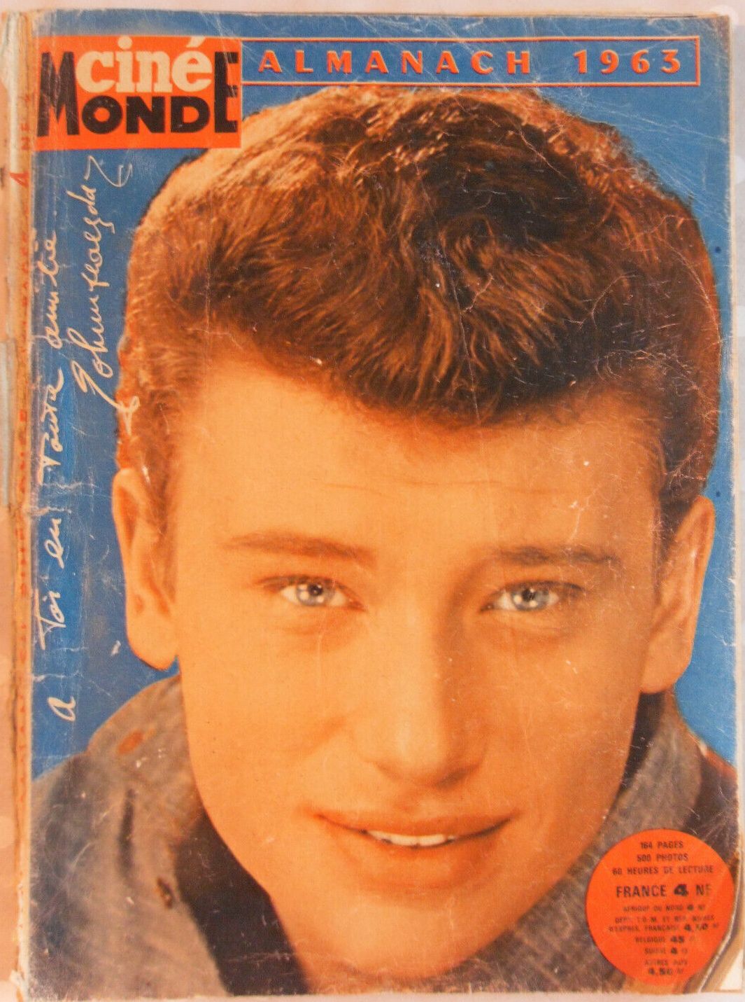 ALMANACH CINEMONDE magazine side cover  1963