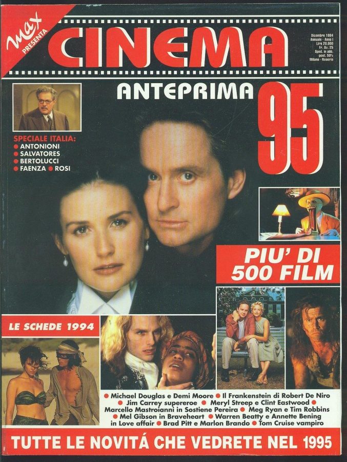 CINEMA ANTEPRIMA magazine side cover Issue 1 December 1994