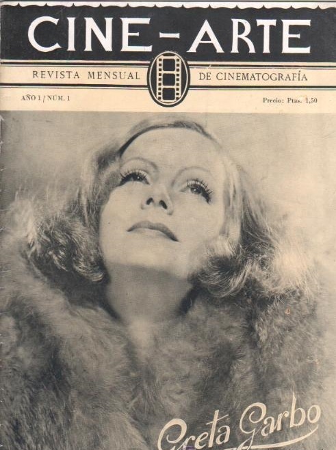 CINE ARTE magazine side cover Issue 1  1933