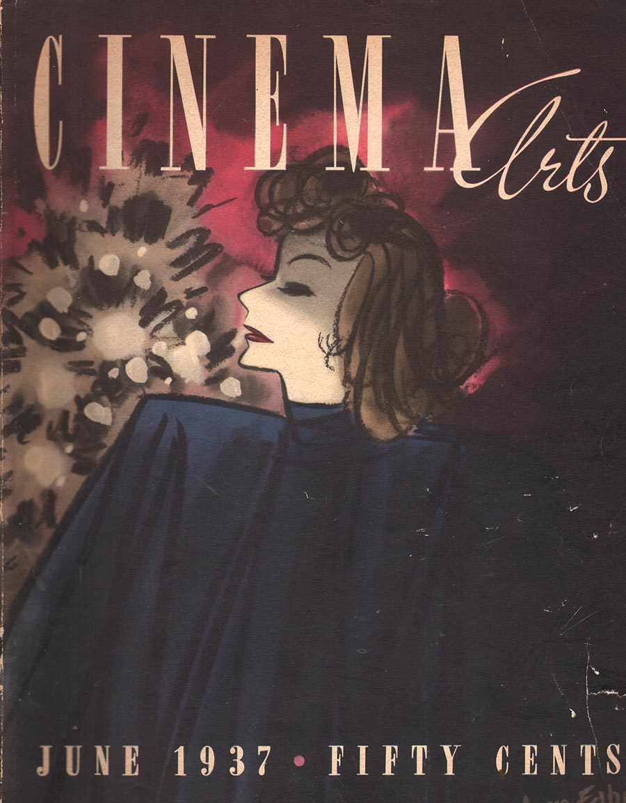 CINEMA ARTS magazine side cover Issue 1 June 1937