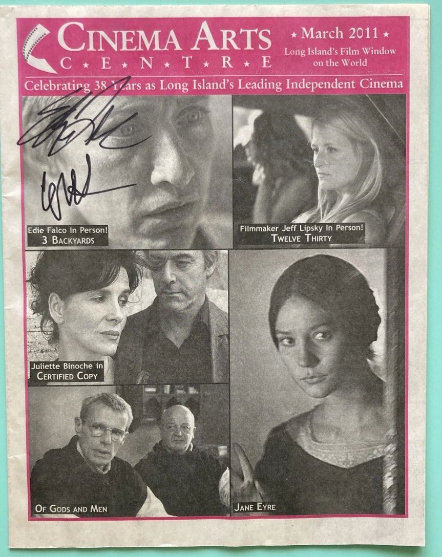 CINEMA ARTS CENTRE magazine side cover  March 2011