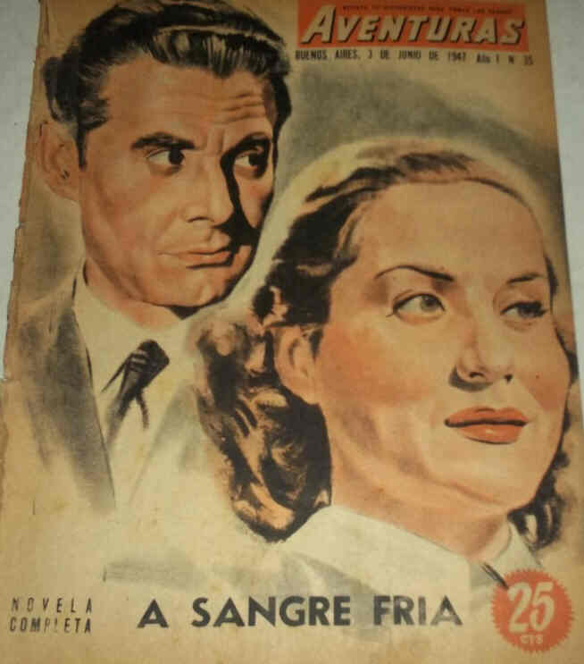 CINE AVENTURAS magazine side cover Issue 35 June 1947